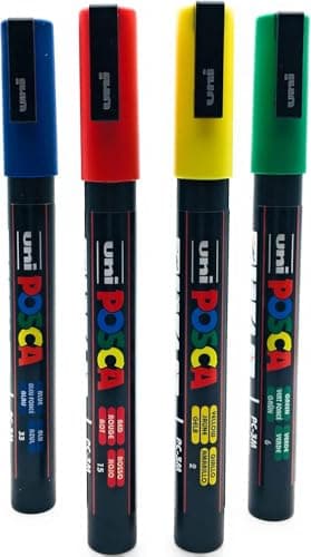 POSCA - Water-Based Paint Markers Maxi Pack Multi-Points pour Tous les Supports - 14 Marqueurs - Couleurs et Pointes Ass