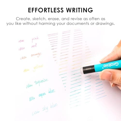 Stylos à encre gel effaçables Grabie 36 couleurs pour dessin et écriture, bons pour le planificateur, facilement effaçab