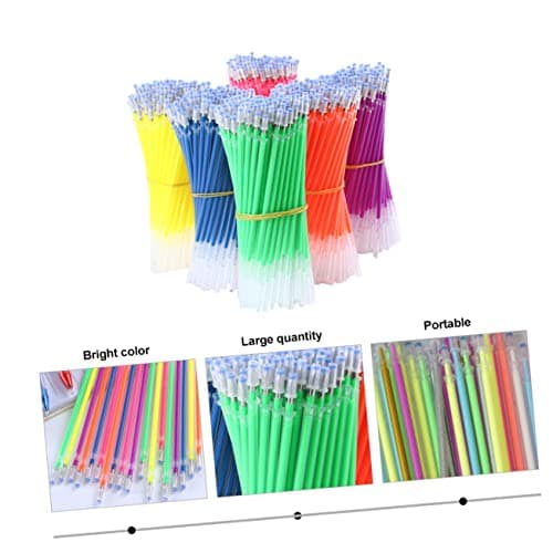ARTIBETTER Lot de 50 Recharges de Stylos Gel Fluorescentes Colorées Recharge Scolaires pour Étudiants