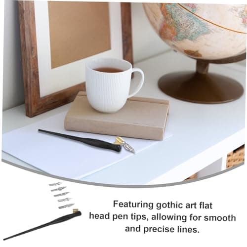 NUOBESTY Ensembles de 3 stylos inclinés pastel encrés trousse pratique Métal pour dessinateurs en herbe