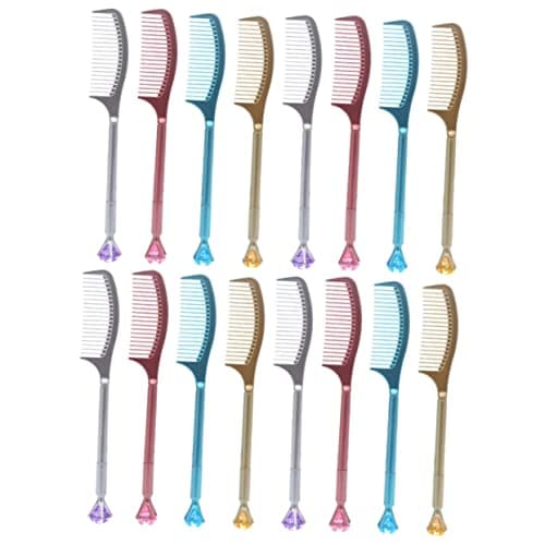 STOBOK 32 Pièces à Gel Multi-Fonctions Forme De Peigne Amusants Écriture Bureau Outils Signature Étudiants Amusants Outi — couleurs assortiesx2pcs