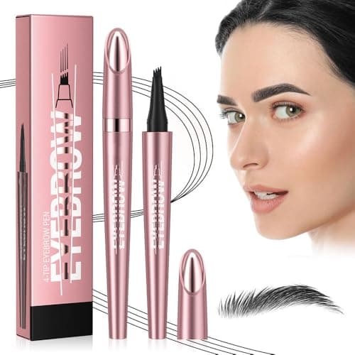 Crayon Sourcil Imperméable Magique 3D Waterproof 02# Marron Foncé pour Femmes Natural Look Crayon Yeux Crayon Sourcil 4 — 04# Noir