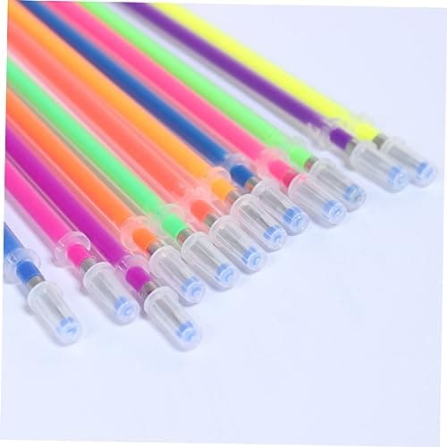 DOITOOL Recharges de Stylos Gel Colorés Métalliques et Pailletés pour Craft, Coloration et Scrapbooking