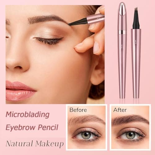 Crayon Sourcil Imperméable Magique 3D Waterproof 02# Marron Foncé pour Femmes Natural Look Crayon Yeux Crayon Sourcil 4
