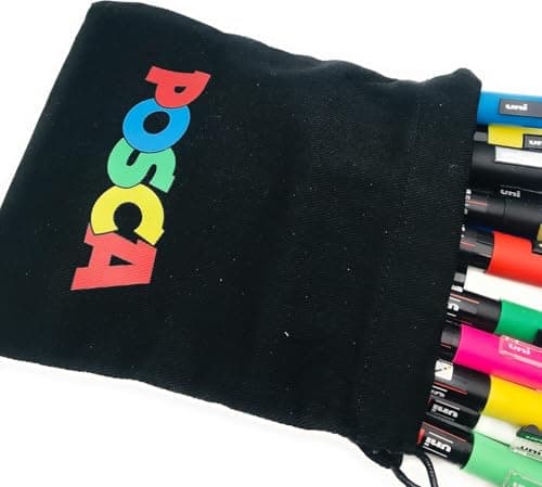 POSCA - Water-Based Paint Markers Maxi Pack Multi-Points pour Tous les Supports - 14 Marqueurs - Couleurs et Pointes Ass