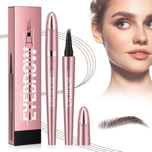 Crayon Sourcil Imperméable Magique 3D Waterproof 02# Marron Foncé pour Femmes Natural Look Crayon Yeux Crayon Sourcil 4