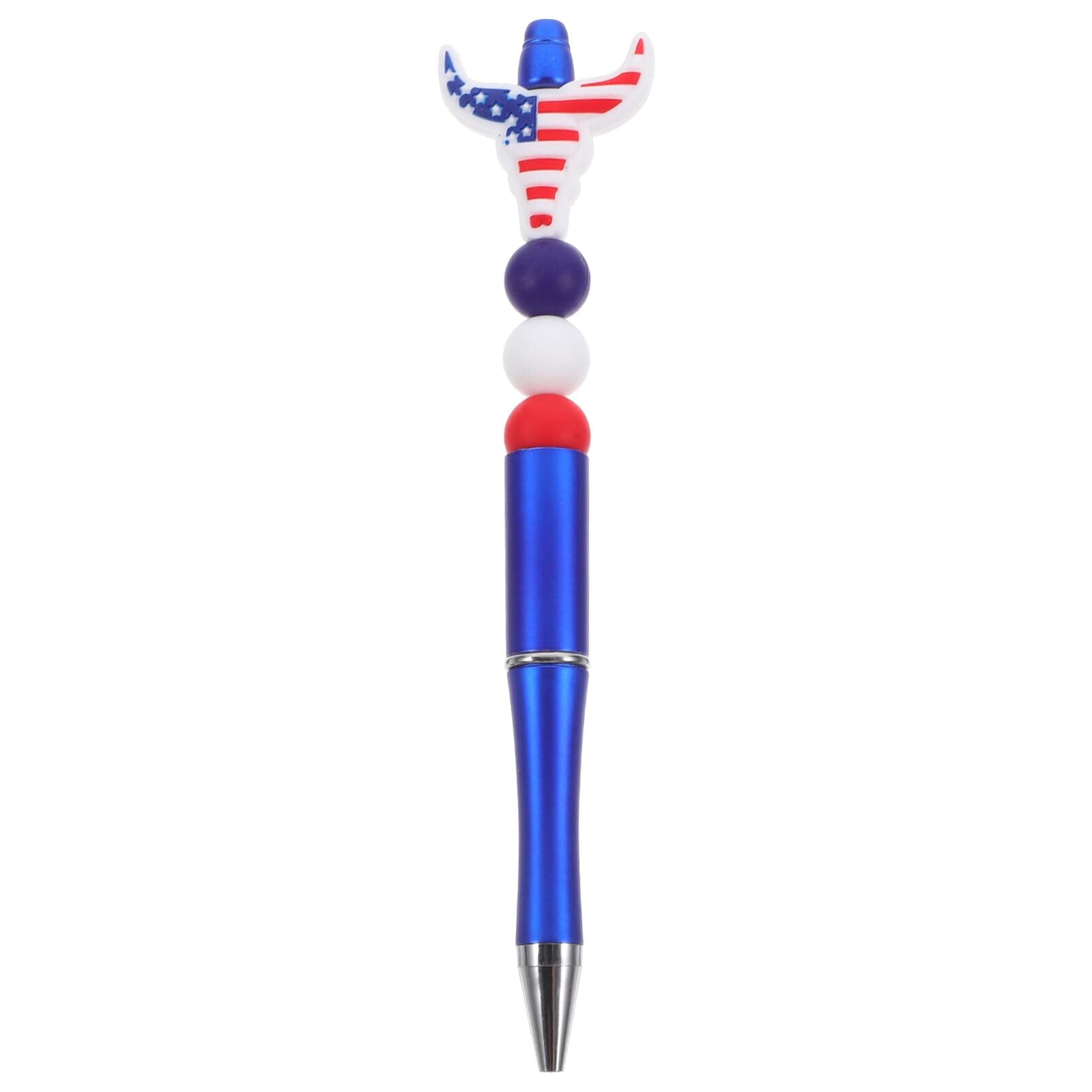 Stylo à Gel Operitacx Tête de Bœuf Motif Drapeau Américain Réutilisable Fête de l'Indépendance Étudiants