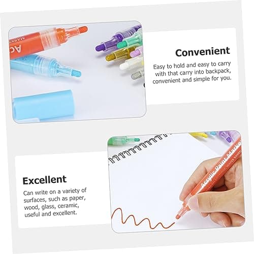 DIYEAH 12 Pièces De Peinture à Eau Pour Dessinateurs Et Scrapbookeurs Feutres Pour Art Et Doodle - Sélections Populaires