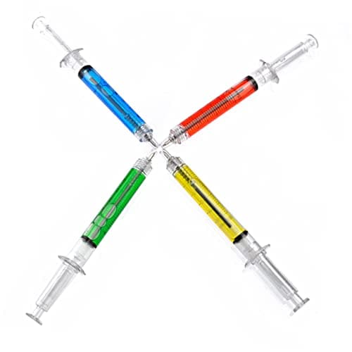 DIYEAH Nouveauté Stylos à Écrire Pièces Multicolore pour Enfants École Travail — rouge