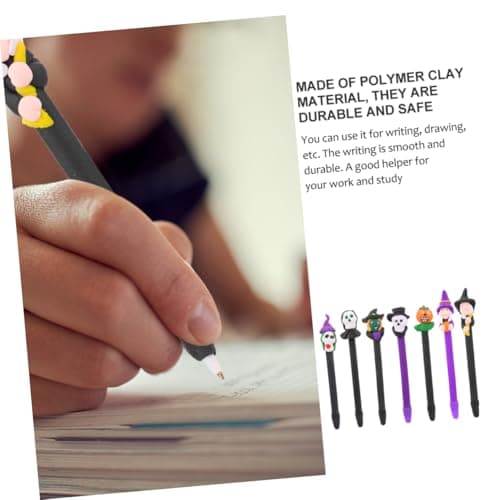 SHINEOFI Stylos Bille Halloween Polymère Colorés Creatifs Festifs pour Enfants et Étudiants