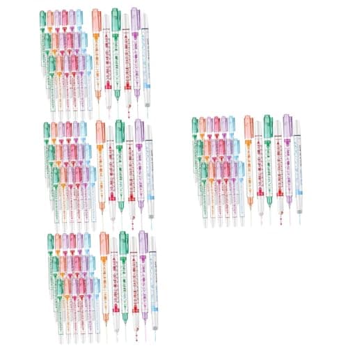 Housoutil 4 Ensembles Double Tip Fluorescent Pens Set Pour Études Avec Roller Et Brosses fines Pour Planificateur et Bri