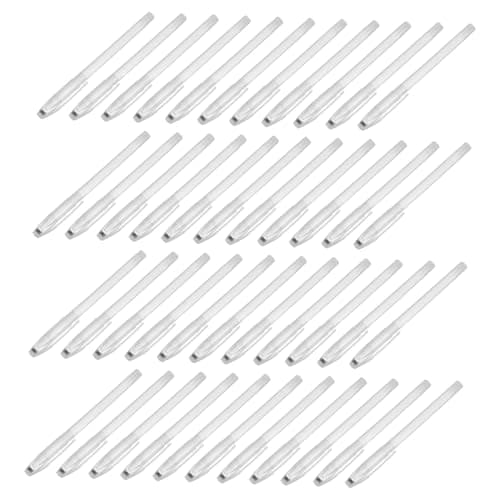 UKCOCO 100 pièces de stylos transparents vides pour recharge gel étudiants fournitures scolaires résistants et pratiques