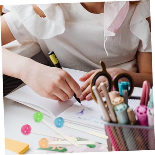 NUOBESTY Stylos Mignons à Encre Gel Forme De Sucette Pour Filles Bureau Cadeau De Fête Fournitures Scolaires 6 Pièces