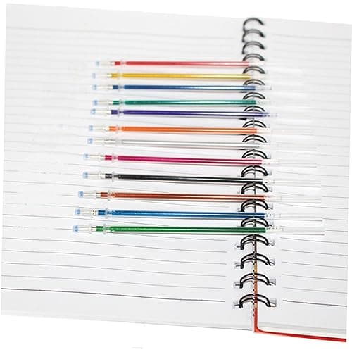 DOITOOL Recharges de Stylos Gel Colorés Métalliques et Pailletés pour Craft, Coloration et Scrapbooking