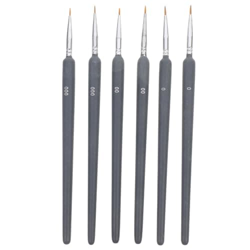 SEWACC 6 Pièces Water Brush Pens Set Pour Artistes et Étudiants - Durables et Confortables pour Dessin sur Toile Acryliq