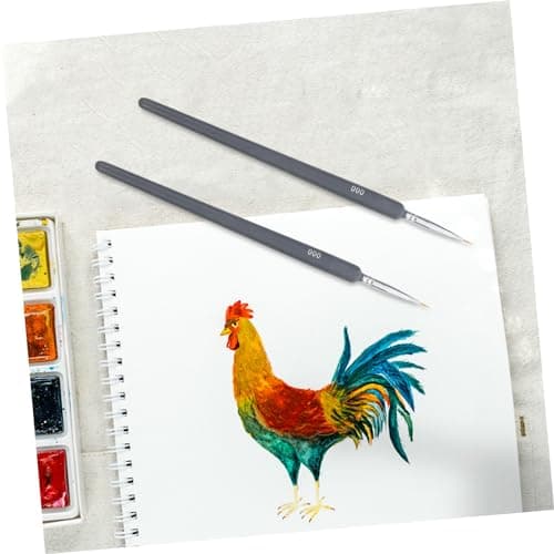 SEWACC 6 Pièces Water Brush Pens Set Pour Artistes et Étudiants - Durables et Confortables pour Dessin sur Toile Acryliq