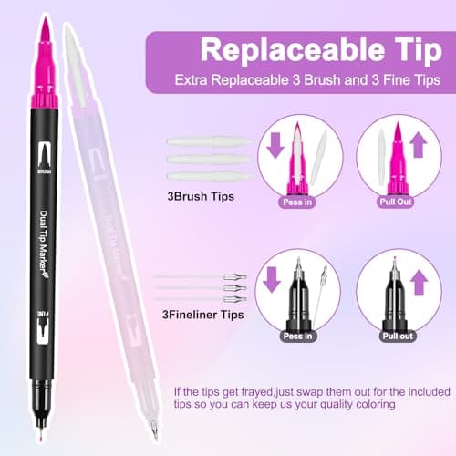 Feutres Coloriage Adulte Gelanty 168 Stylos Calligraphie Art