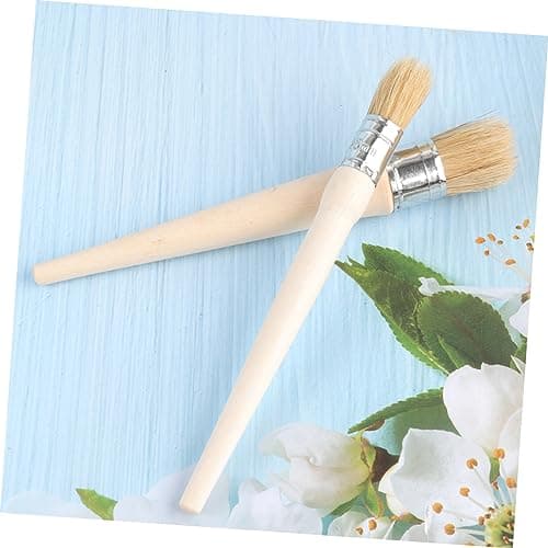 SEWACC Brosse à Peinture Professionnelle à Manche 6 Pièces Pour Meubles - Pochoirs et Décoration Intérieur - Sets Round