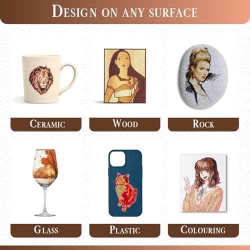 Pinturale Arts® Feutres Acrylique Couleur Peau 20pcs | Pointe Fine 0,7mm | Pour Coloriage Bois Verre Pneu Pierre| Séance