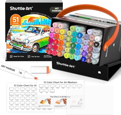 Marque Shuttle Art Feutre à Alcool 120 Couleurs Adulte Global Recycled Standard  
Marque Shuttle Art Feutre à Alcool 120 — 50 Couleurs (pointe biseau/fine)