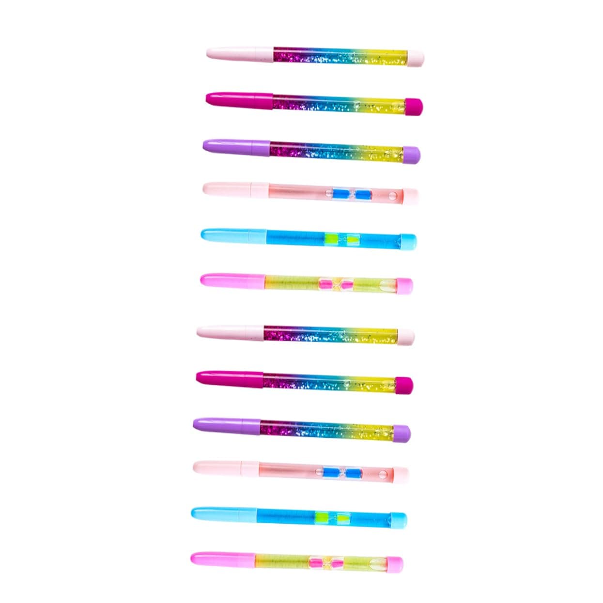 SEWACC Stylos Avec Paillettes Adorables Forme De De Fée Pour Étudiants Et Amateurs De Papeterie 12Pièces Étincelants