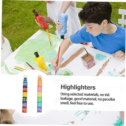 [VILLCASE 2 pièces surligneurs | Stylos à dessin | Étudiants | Scolaire | Couleurs changeantes | Plastique | Dessin et n