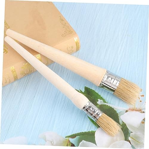 SEWACC Brosse à Peinture Professionnelle à Manche 6 Pièces Pour Meubles - Pochoirs et Décoration Intérieur - Sets Round
