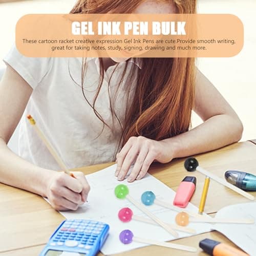 JojoFuny 6 pcs Sweet Sugar Gel Pens 0.5mm Candy Color Adorable Fille Garçon School Supplies Bureau Writing Tools