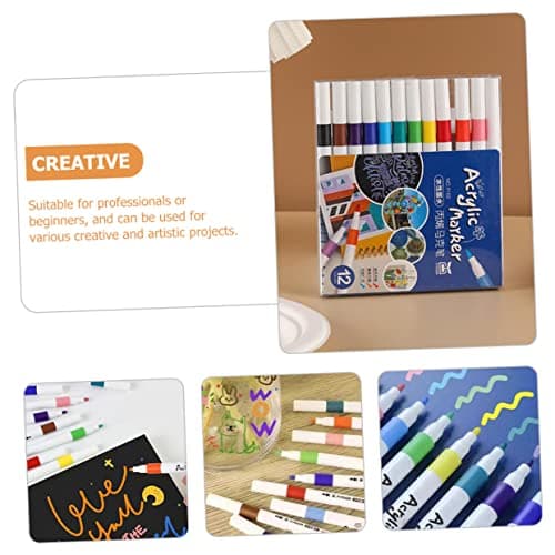 DIYEAH Couleuriffiques Lot de 12 Stylos à Colorier à Eau pour Enfants - Faciles à Utiliser - Designs Engagants - 12 Pièc