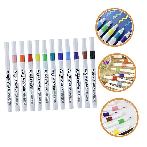 DIYEAH Couleuriffiques Lot de 12 Stylos à Colorier à Eau pour Enfants - Faciles à Utiliser - Designs Engagants - 12 Pièc