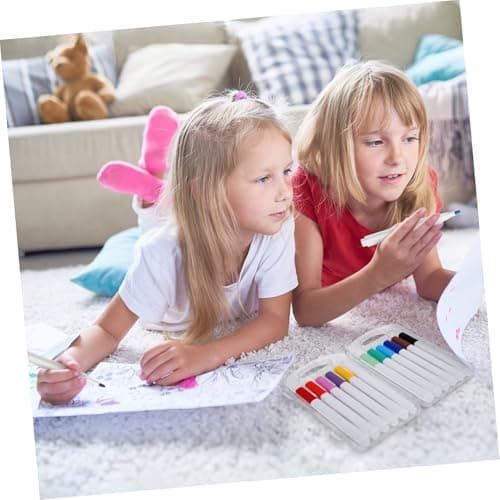 DIYEAH Couleurs Acryliques Feutres Marqueurs 12 Pièces pour Art et Artisanat - Idéaux pour Peindre Toile