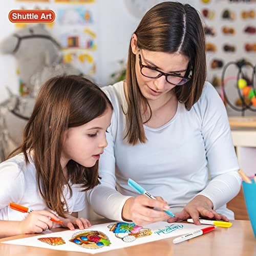 Marqueurs indélébiles shuttle art multicolores | Feutre permanent | Enfants | Coloriage et marquage sur plastique, verre