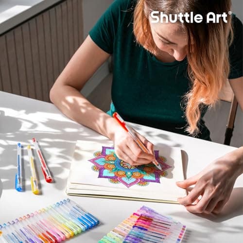 Marqueurs Shuttle Art Global Recycled Standard 360pcs 180 Couleurs + Recharges, Idéal pour Coloriage Adulte, Griffonnage
