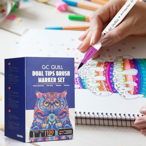 GC QUILL Couleurs Feutres Adulte Enfants Dessin GC-N100W

GC QUILL Feutres Double Pointe Fine GC-N100W

GC QUILL Feutres
