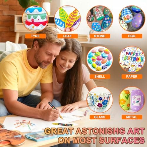 Gunsamg 240 Couleurs Acrylique Peinture pour le Rocker, Marqueur d'Acrylique Professionnel pour Artisanat et Découpage s