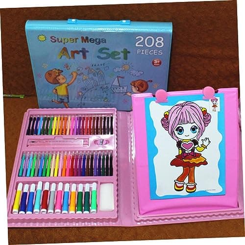 SEWACC 208 Pièces Stylos Gel Fluorescents Pour Dessin Et Coloration - Ensemble De Peinture Aquarelle Bleu - Élèves Et Ar
