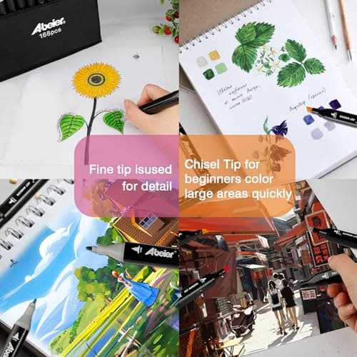 Feutre a alcool 168 couleurs marqueur permanent double pointe pouradultes dessin graffiti DIY art esquisse