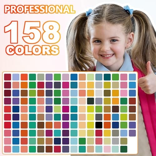Lyuvie 158 stylos feutres coloriage - Feutre double pointe - Feutre aquarelle pinceau - Étui noir pour coloriage dessin