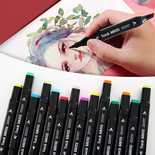 Ordeluxe 168 Couleurs Feutre A Alcool Pour Artistes Séchage Rapide En Une Seconde
