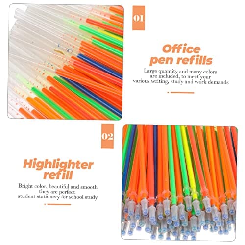 DOITOOL Recharge de stylo surligneurs enfants colorés fluorescence art papeterie gel stylos fournitures étudiants dessin