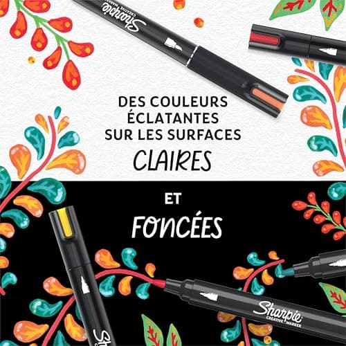 Sharpie ACRYLIC CREATIVE MARKER BRUSH TIP BLACK pour artistes à la recherche de précision en création artistique durante