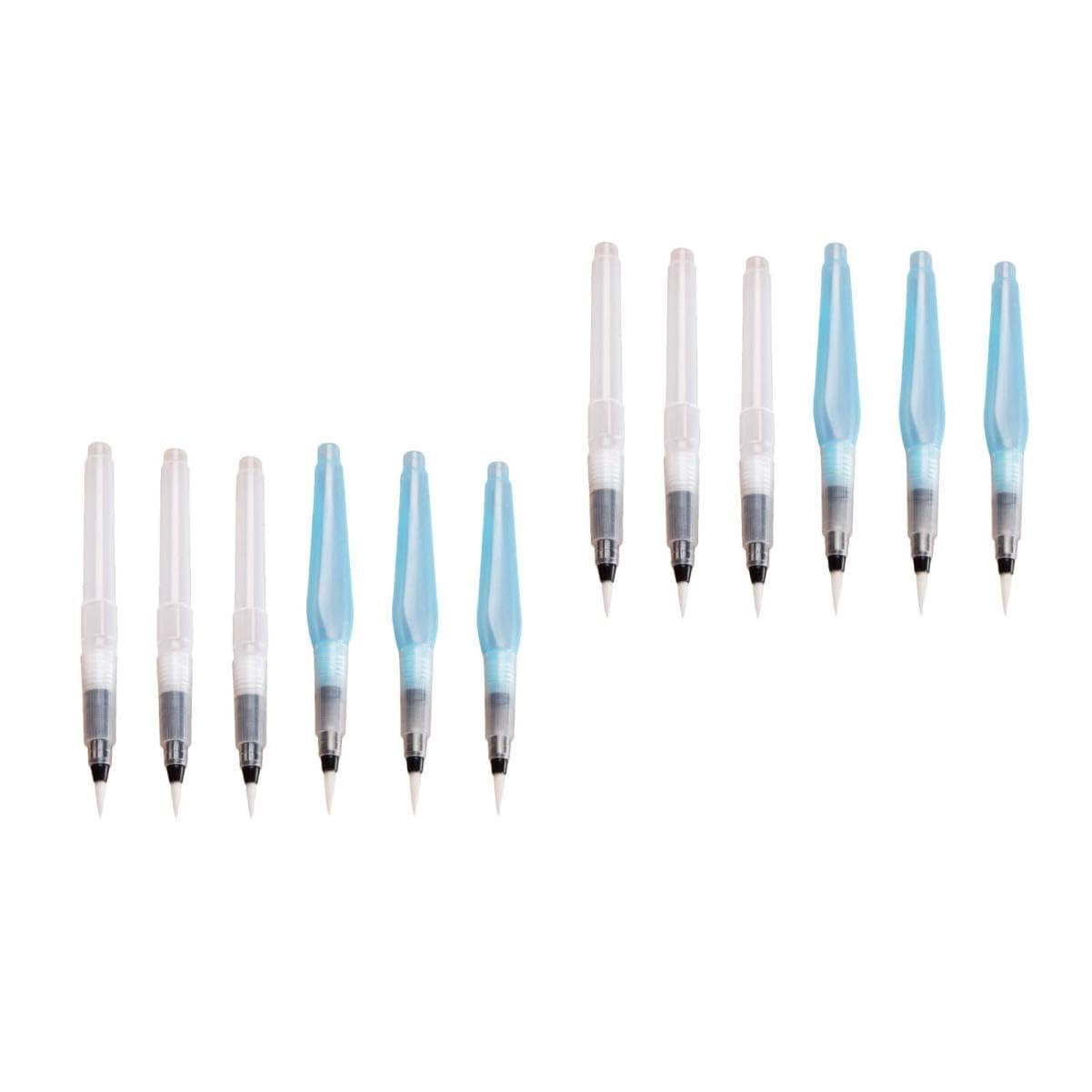 Lurrose 2 Ensembles Brush Pen Buse Liquide Scellant Nylon Pour Dessinateurs Professionnels Art Supplies