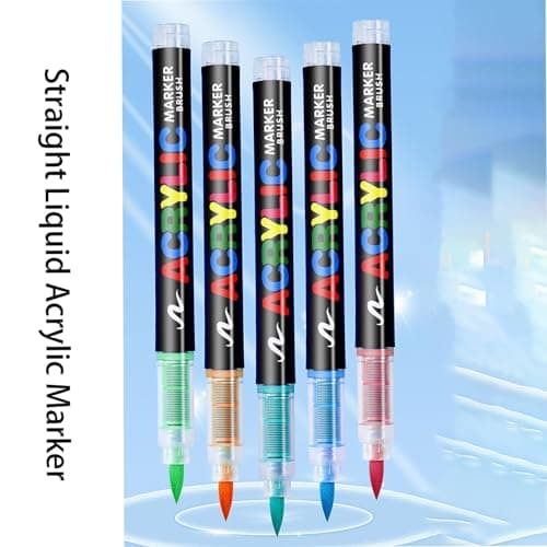 Marqueurs acryliques droits forte couverture pour adultes coloriage Lot de 24