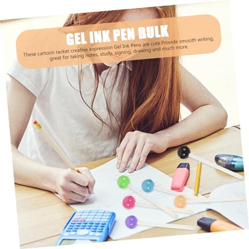 Veemoon Stylos à Encre Gel Thème Sucette 0.5mm Couleurs Pastel Pour École Et Bureau Kawaii