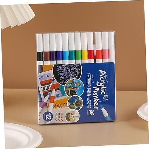 DIYEAH Couleuriffiques Lot de 12 Stylos à Colorier à Eau pour Enfants - Faciles à Utiliser - Designs Engagants - 12 Pièc