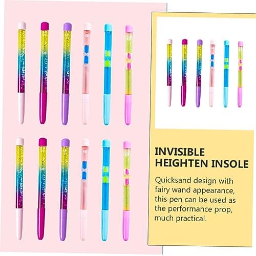 SEWACC Stylos Avec Paillettes Adorables Forme De De Fée Pour Étudiants Et Amateurs De Papeterie 12Pièces Étincelants
