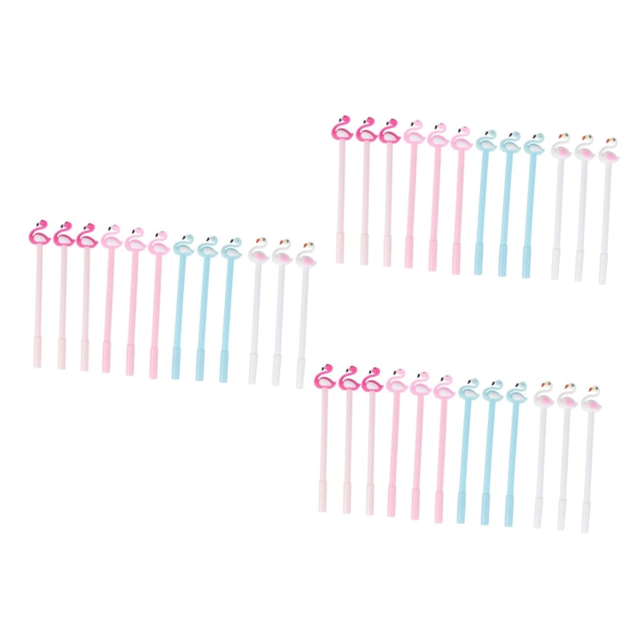 Stylos à Gel Angoily Flamant Rose 36 Pièces pour Étudiants en Bureau - Creatif et de Qualité Élevée