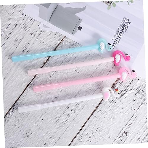Operitacx Stylo à Encre Gel Flamboyant pour Étudiants - 24pièces - Forme de Flamant - Fournitures Scolaires Pratiques