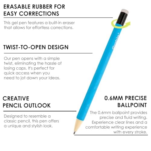 Stylos à encre gel effaçables Grabie 36 couleurs pour dessin et écriture, bons pour le planificateur, facilement effaçab