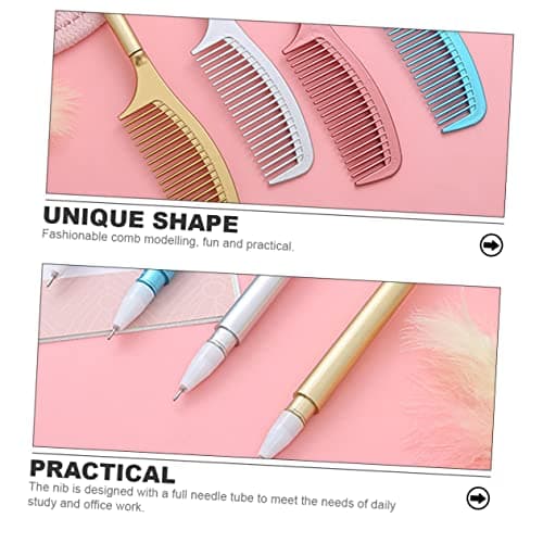 DIYEAH Stylos Gel Multifonctionnels 16 Pièces Forme De Peigne Écriture Fluide Amusante Pour Étudiants Fournitures de Bur